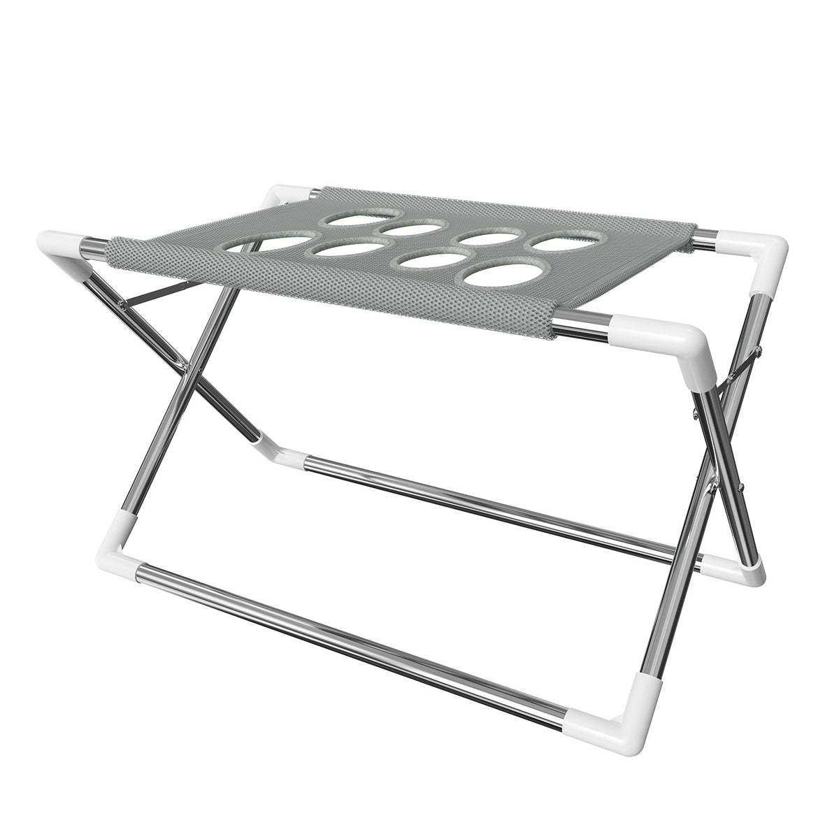 Adjustable pet bathing and grooming stand in Light Grey