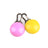 LED collar light pendant glowing blue on a dog collar