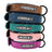 Matte finish dog collar in navy blue with metal buckle