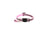Reflective breakaway cat collar with silicone AirTag holder sleeve and bell, view 9