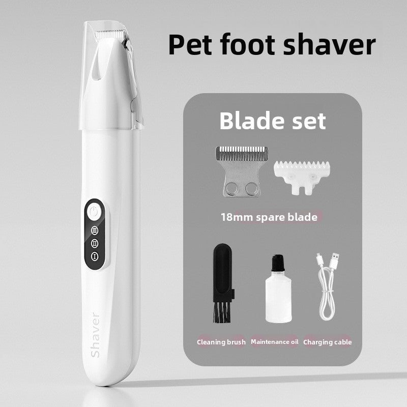 Wide Blade Pet Hair Trimmer with Dust Cover, Quiet Rechargeable