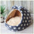 Enclosed Pet Kennel House with Soft Cushion for Dogs and Cats