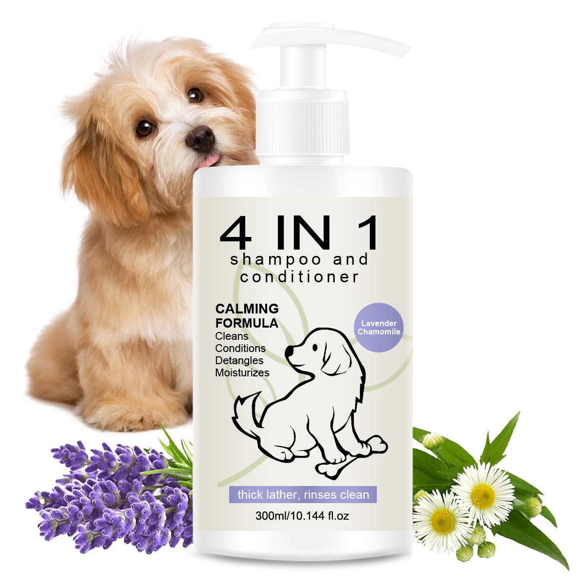 Deep Cleansing Moisturising Pet Shampoo for Dogs and Cats