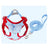Breathable mesh X-harness with reflective strips, available from Pet Royale UK