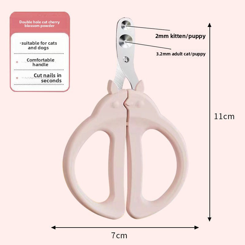 Adjustable Hole Nail Clippers for Cats, Dogs and Rabbits