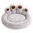 Plush Bear Paw Pet Bed, Large Cuddly Nest for Dogs and Cats