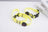 USB rechargeable LED dog collar in PVC, showing size and shape