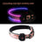 Rechargeable LED dog collar with reflective strip glowing, product image 13