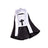 Cat dressed in a funny black and white nun costume