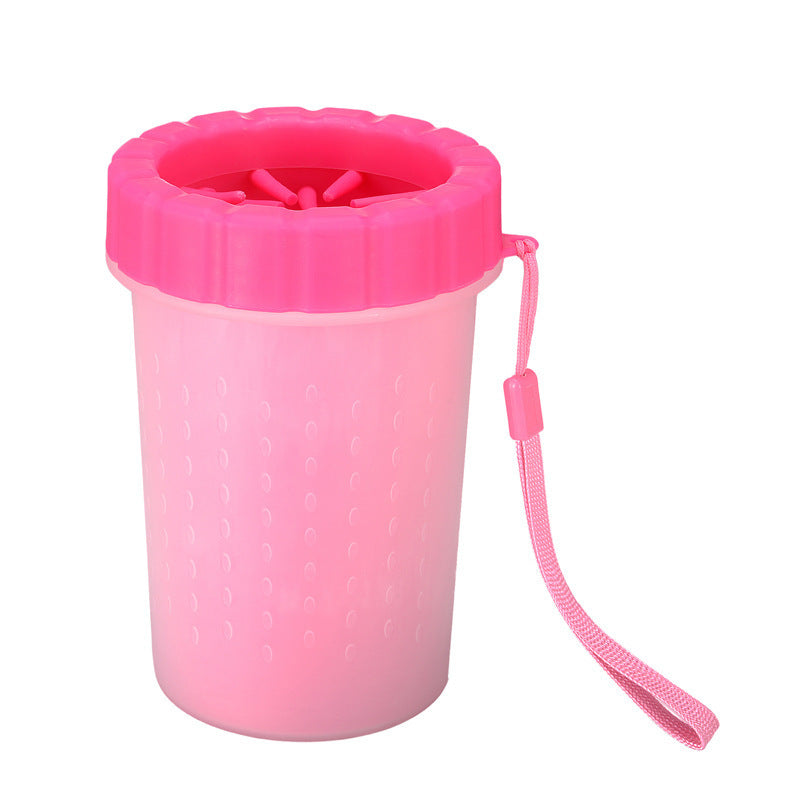 Dog Paw Cleaner Cup with Soft Silicone Bristles, Muddy Paw Washer