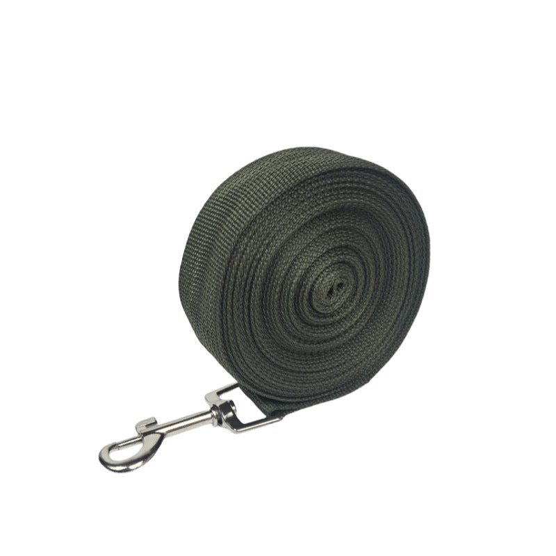 Long dog training leads in nine colours and many lengths