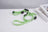 USB rechargeable LED dog collar in PVC, top view