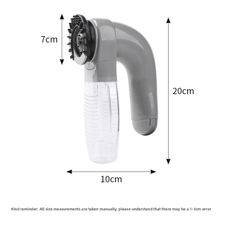 Portable Pet Hair Vacuum with Massage Brush, Rechargeable Cordless