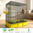 Iron bird cage for budgies and cockatiels in black or white, view 25