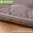 Waterproof 600D Oxford dog bed with summer mat, alternative angle view