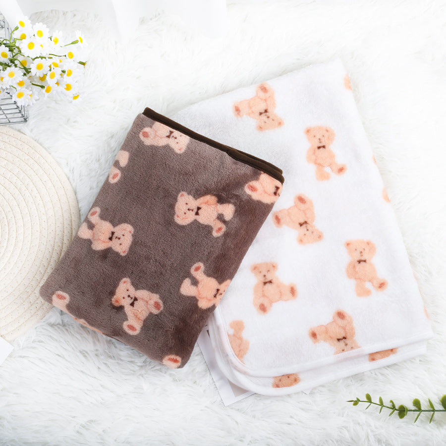 Coral fleece pet blanket with print, detail photo 5