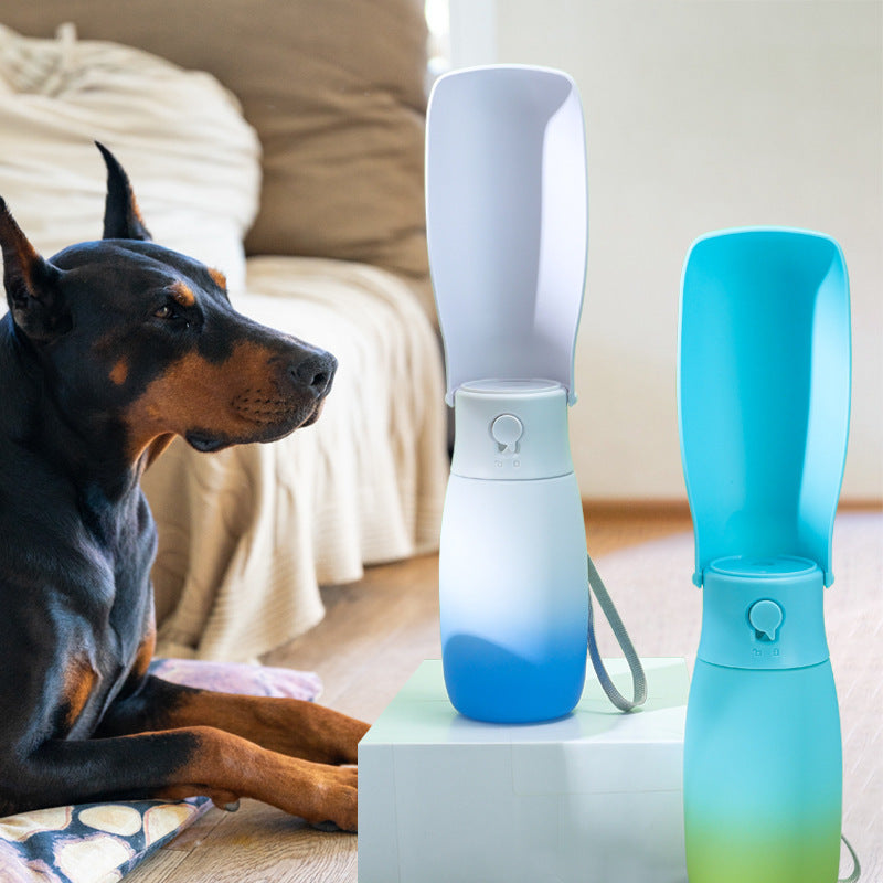 Compact Folding Pet Water Bottle in 300ml or 550ml for Cats and Dogs on Walks