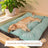 Thick striped dog mat for large dogs, main product photo