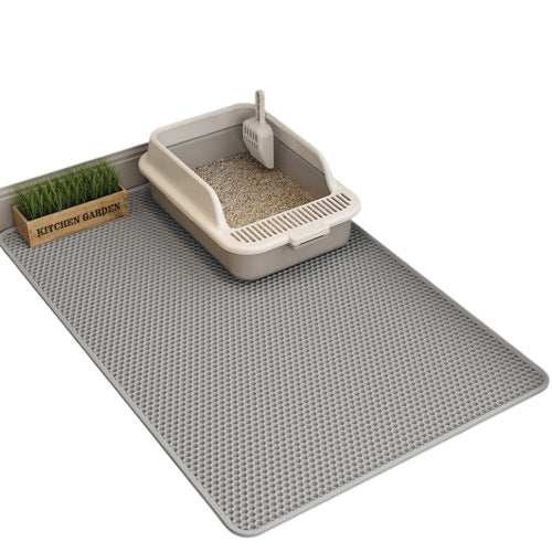 Foldable Double Layer Cat Litter Mat, Anti-Splash EVA