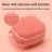 Pet bath brush with shampoo dispenser, close-up detail view