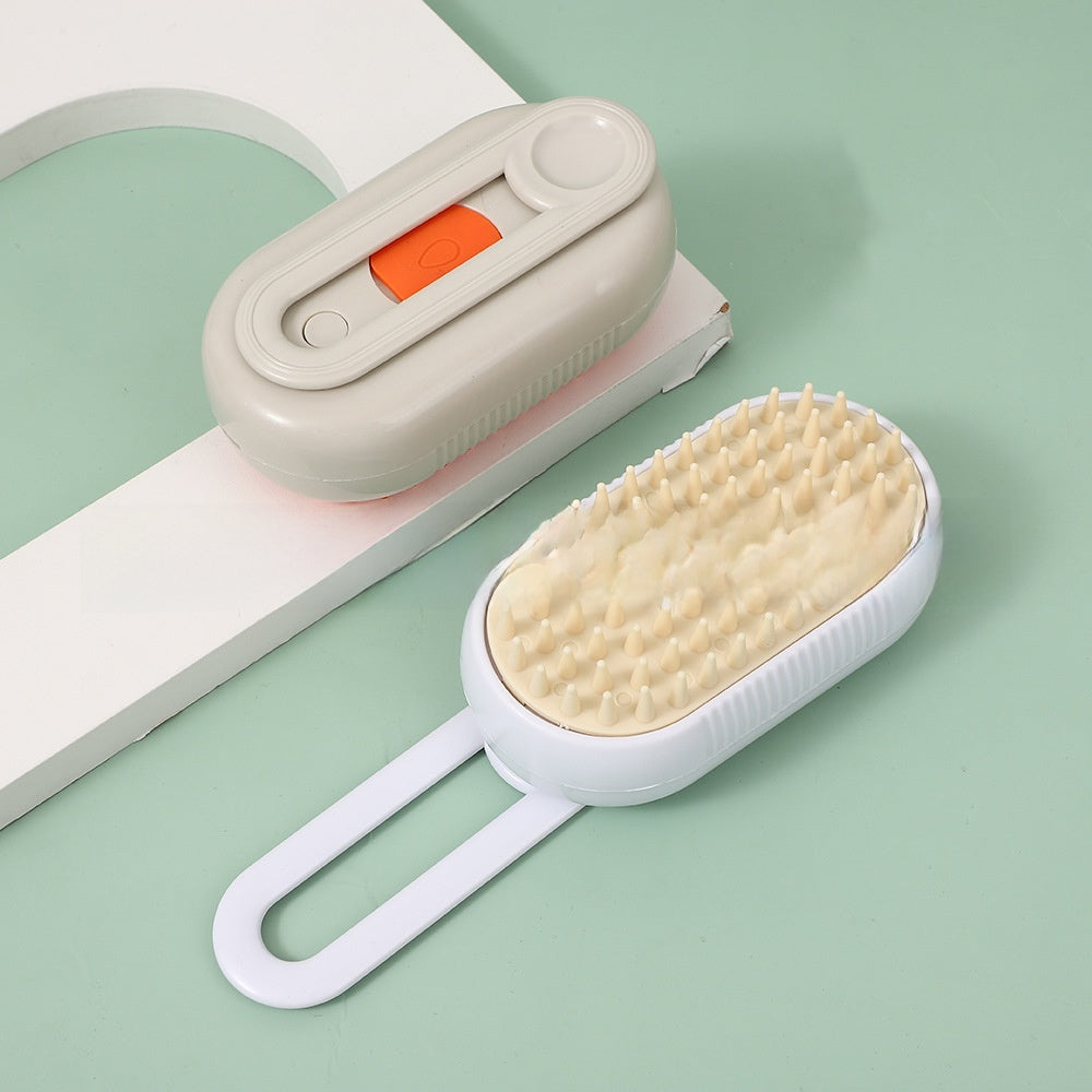 Water Mist Massage Brush for Pet Hair Removal and Detangling