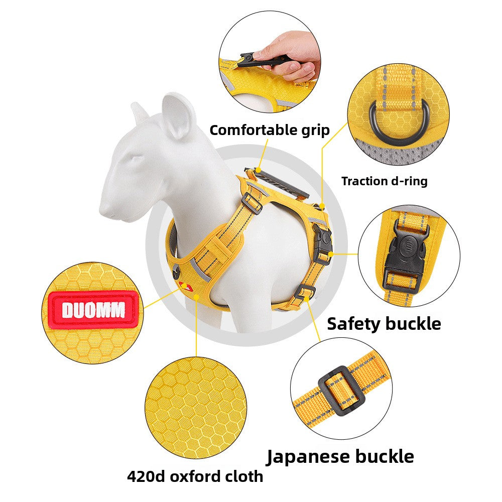 Adjustable burst-resistant dog harness, 5 sizes available from Pet Royale UK