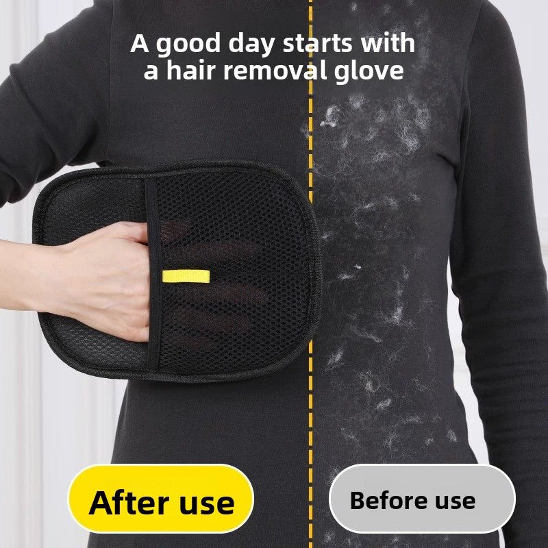 Velvet Electrostatic Pet Hair Removal Glove for Dogs and Cats