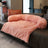 Fuzzy Blanket Pet Bed with Washable Removable Cover