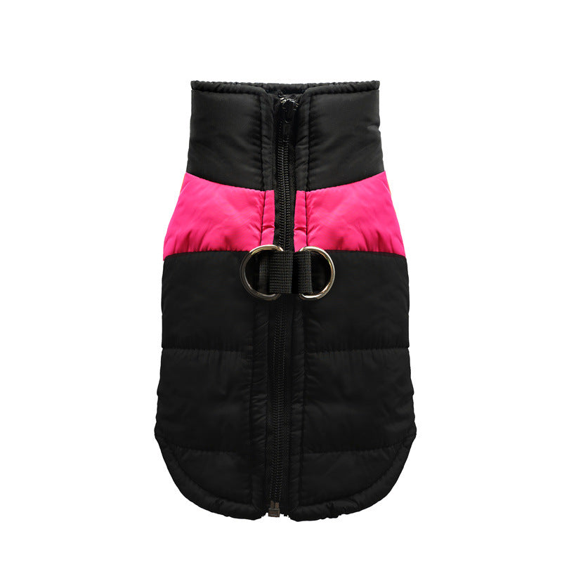 Two tone padded dog vests in five colours and eight sizes