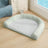 Removable washable dog bed with sponge filling in Green Teddy, size Small 50 x 35cm