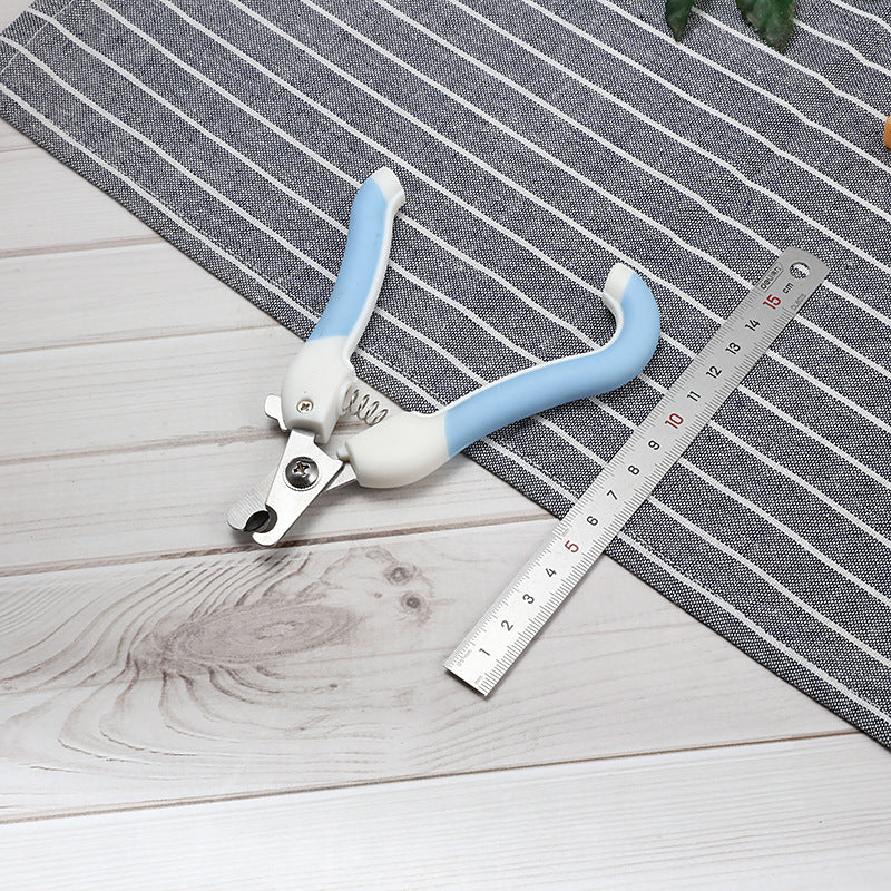 Stainless Steel Pet Nail Clippers with Wave or Curved Handle