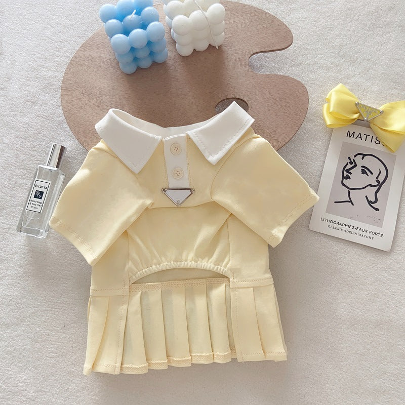 Cotton dog polo shirt and skirt dress, available in 4 styles, image 3