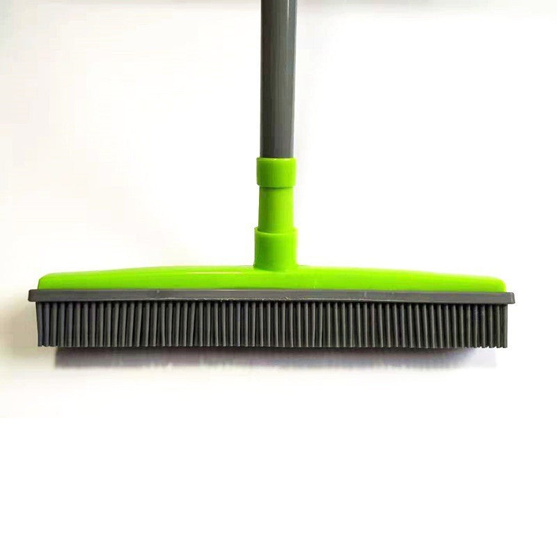 Pet Hair Removal Rubber Broom in Durable TPR for Carpets, Floors and Windows