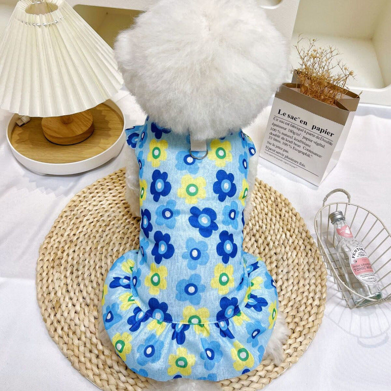 Coral fleece pet dress for dogs and cats, available in 6 colours, image 12