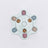 Dog puzzle slow feeder bowl in Hexagon, Blue
