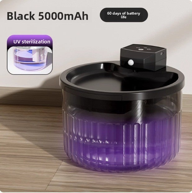 Cordless 3L Stainless Steel Cat Water Fountain with Infrared Sensor and Filter