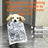 Crinkle paper sound dog toy in a newspaper print design - photo 1
