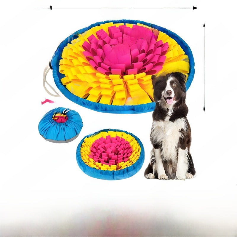 Dog puzzle snuffle mat for slow feeding and mental stimulation - view 10