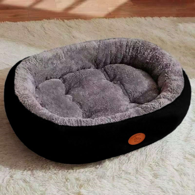 Oval pet nest bed for cats and dogs, main product photo