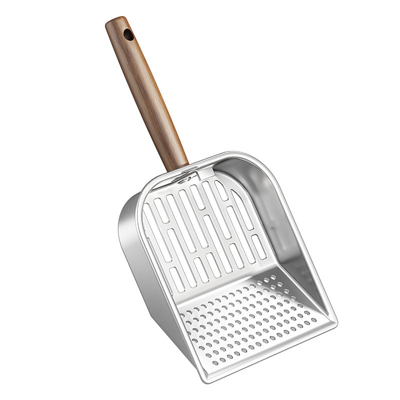 Long Handle Cat Litter Shovel in Stainless Steel or Plastic