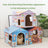 Themed corrugated cardboard cat scratch house and playhouse, view 2
