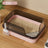 Semi-Enclosed Cat Litter Box for Large Cats, Anti-Splash Design
