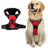 Bright reflective vest dog harness with adjustable straps in orange, view 35