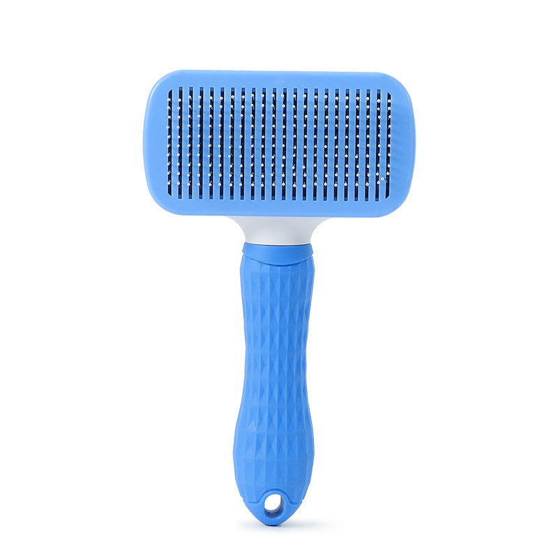 Self-Cleaning Fine-Tooth Dematting Comb for Dogs and Cats