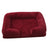 Round Enclosed Plush Cat Bed for Cats and Small Dogs
