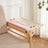 Solid wood cat hammock bed with soft grey cushion, product image 5