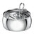 4L Stainless Steel Pet Water Fountain with Visible Window, Silent Pump and USB Power
