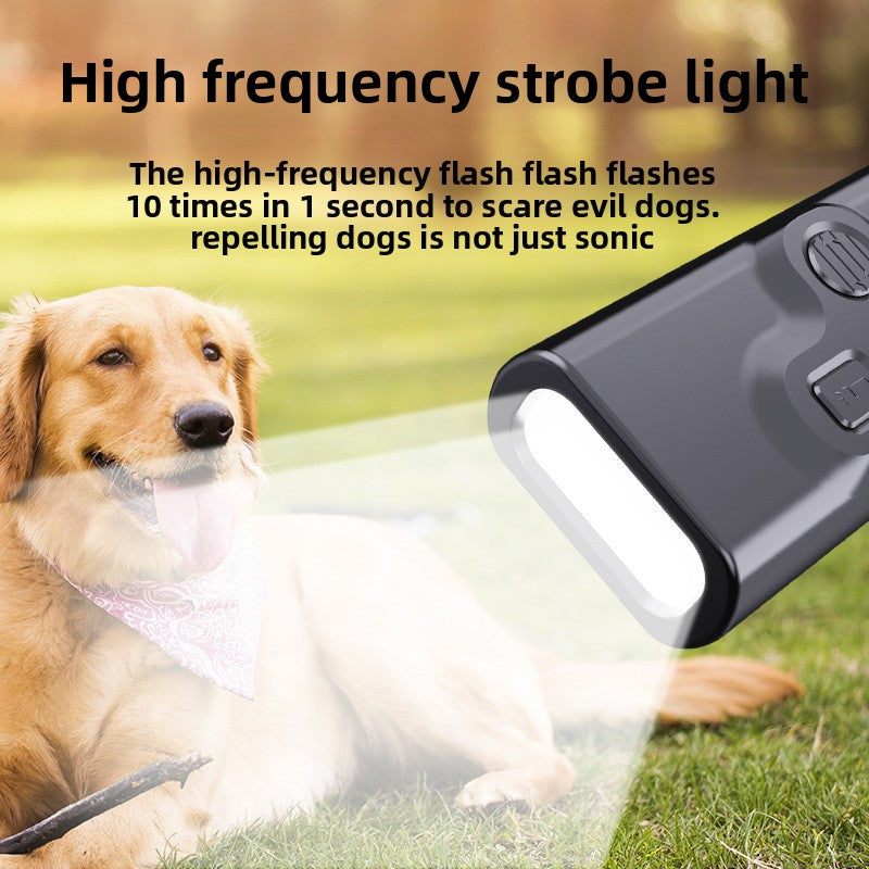 Dual-Head Ultrasonic Anti-Bark Dog Deterrent, Portable
