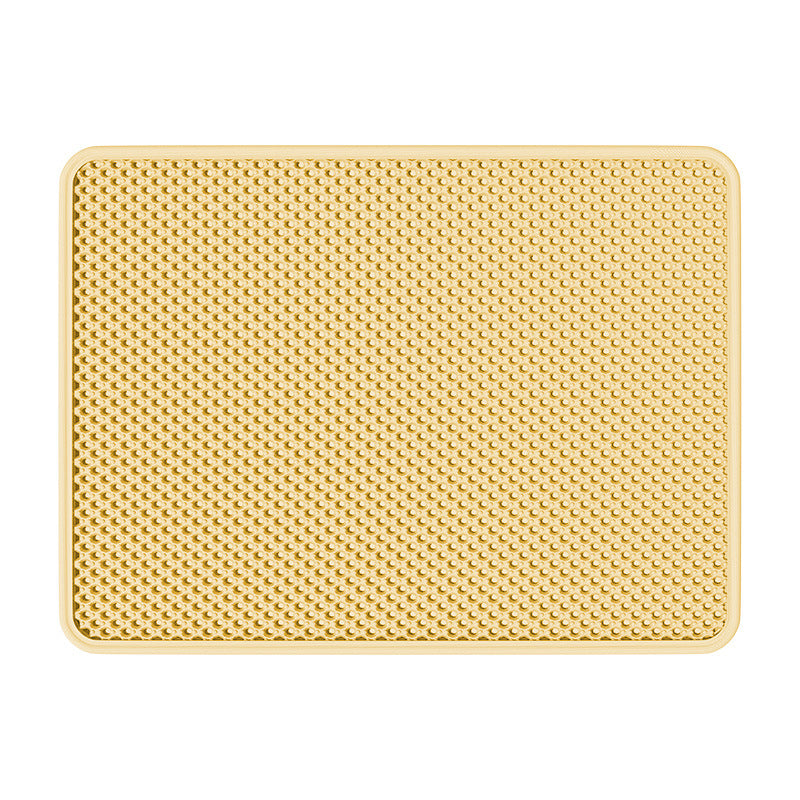 Double Layer EVA Anti-Tracking Cat Litter Mat, Easy Wipe Clean