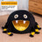 Black spider shaped Halloween pet bed, product image 1
